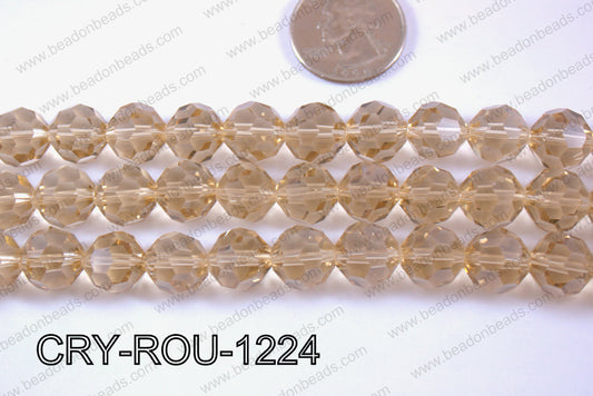 Angelic Crystal Round Faceted 32cut 12mm CRY-ROU-1224