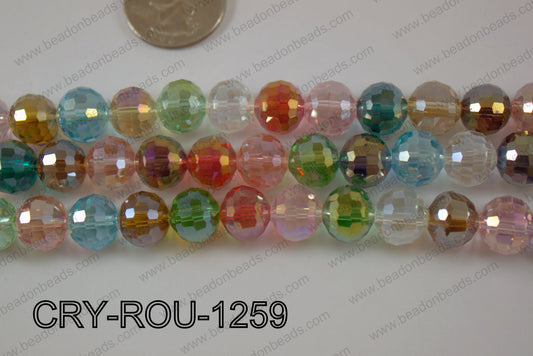Angelic Crystal Round Faceted 96cut 12mm CRY-ROU-1259
