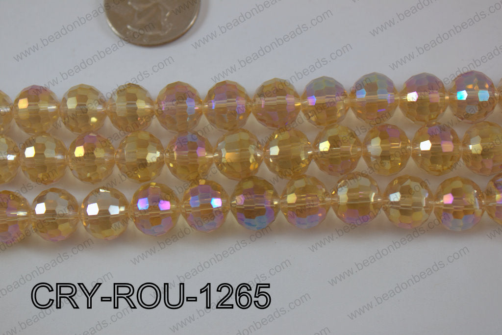 Angelic Crystal Round Faceted 96cut 12mm CRY-ROU-1265