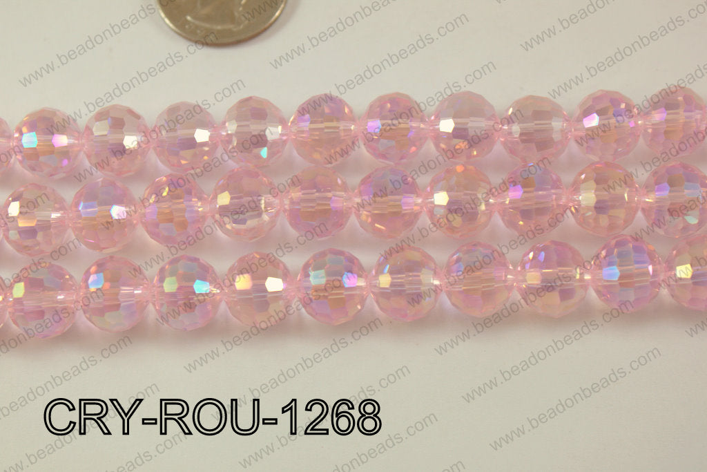 Angelic Crystal Round Faceted 96cut 12mm CRY-ROU-1268