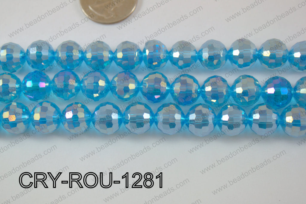 Angelic Crystal Round Faceted 96cut 12mm CRY-ROU-1281