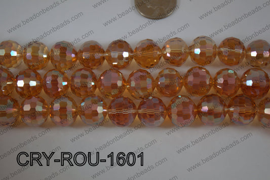 Angelic Crystal Round Faceted 15mm CRY-ROU-1601