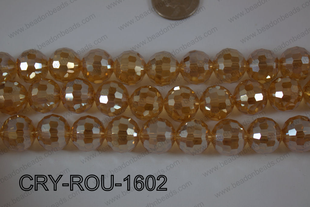 Angelic Crystal Round Faceted 15mm CRY-ROU-1602