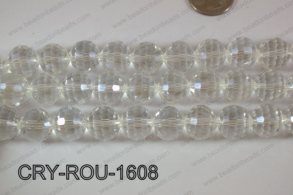 Angelic Crystal Round Faceted 15mm CRY-ROU-1608