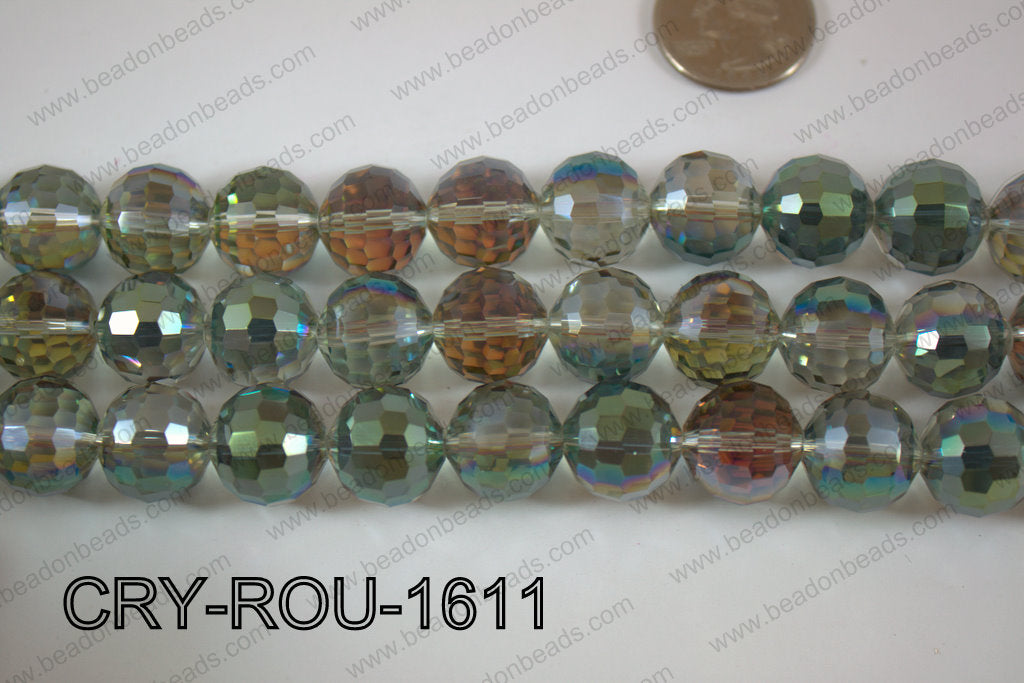 Angelic Crystal Round Faceted 15mm CRY-ROU-1611