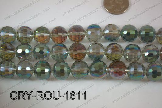 Angelic Crystal Round Faceted 15mm CRY-ROU-1611