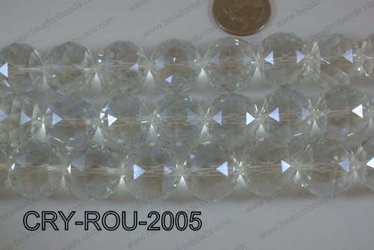 Angelic Crystal Round Faceted 20mm CRY-ROU-2005
