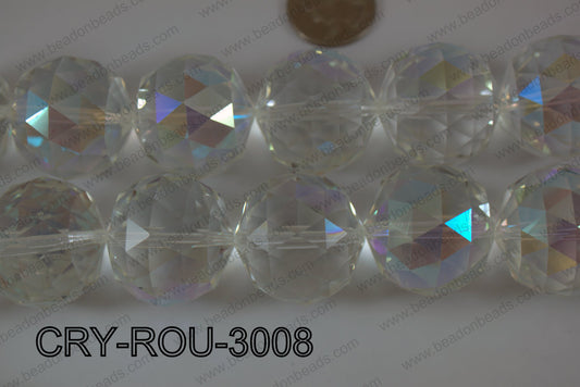 Angelic Crystal Round Faceted 30mm CRY-ROU-3008