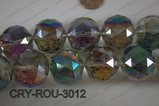 Angelic Crystal Round Faceted 30mm CRY-ROU-3012