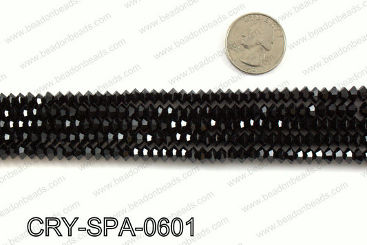 Flat bicone spacers 3x6mm CRY-SPA-0601