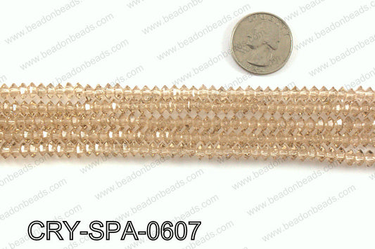 Flat bicone spacers 3x6mm CRY-SPA-0607