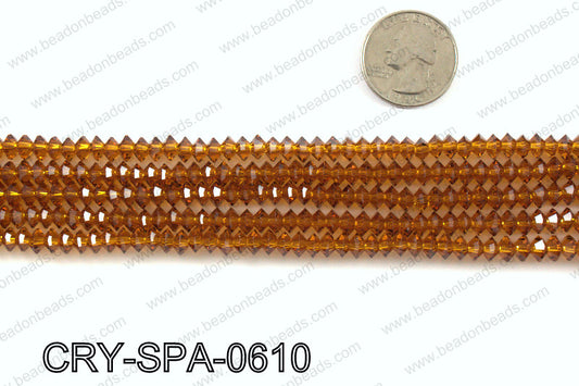 Flat bicone spacers 3x6mm CRY-SPA-0610
