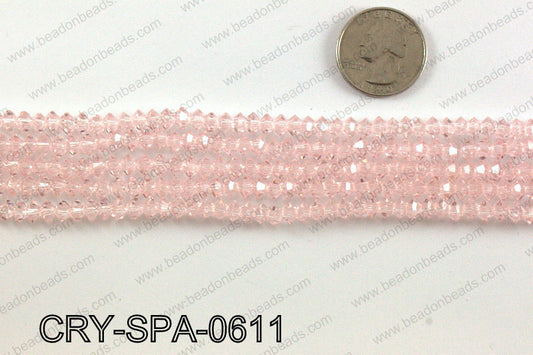 Flat bicone spacers 3x6mm CRY-SPA-0611