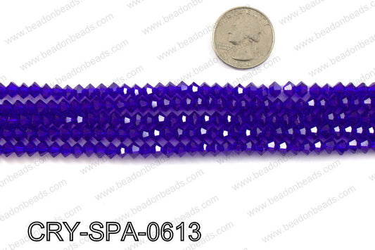Flat bicone spacers 3x6mm CRY-SPA-0613