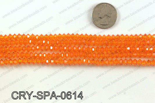 Flat bicone spacers 3x6mm CRY-SPA-0614
