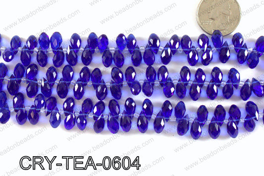 Top drilled teardrop crystals 6x12mm CRY-TEA-0604