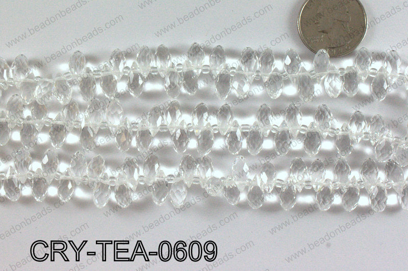 Top drilled teardrop crystals 6x12mm CRY-TEA-0609