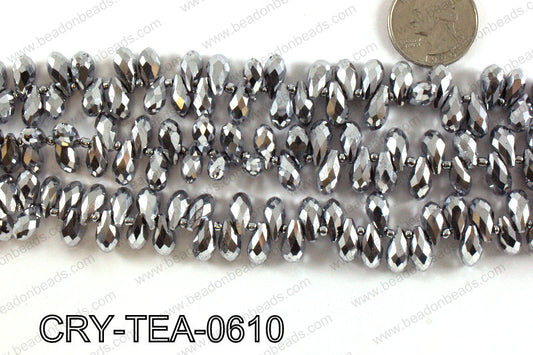 Top drilled teardrop crystals 6x12mm CRY-TEA-0610