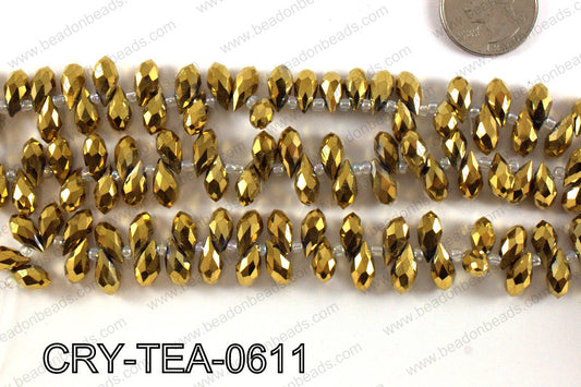 Top drilled teardrop crystals 6x12mm CRY-TEA-0611