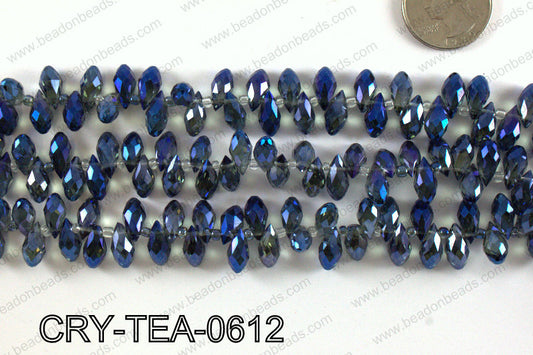 Top drilled teardrop crystals 6x12mm CRY-TEA-0612