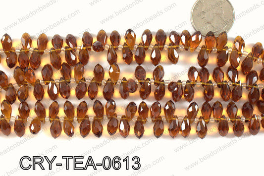 Top drilled teardrop crystals 6x12mm CRY-TEA-0613