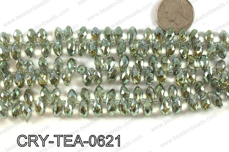 Top drilled teardrop crystals 6x12mm CRY-TEA-0621