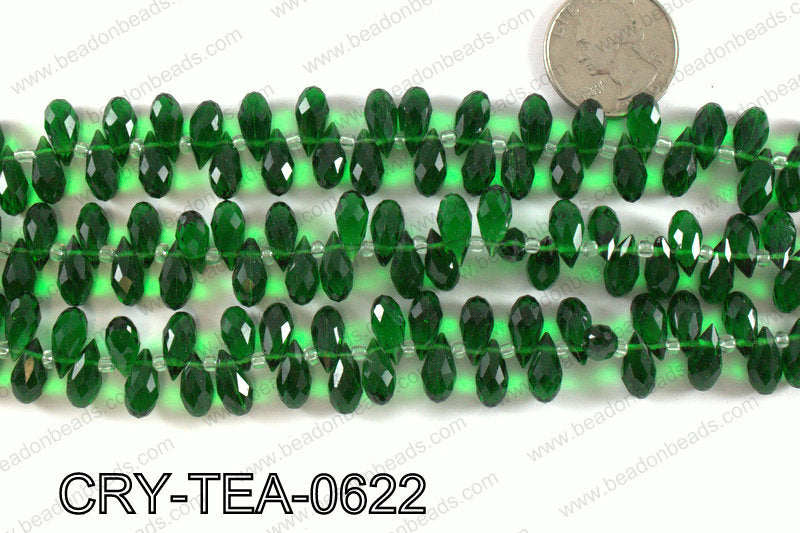 Top drilled teardrop crystals 6x12mm CRY-TEA-0622