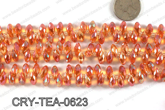Top drilled teardrop crystals 6x12mm CRY-TEA-0623