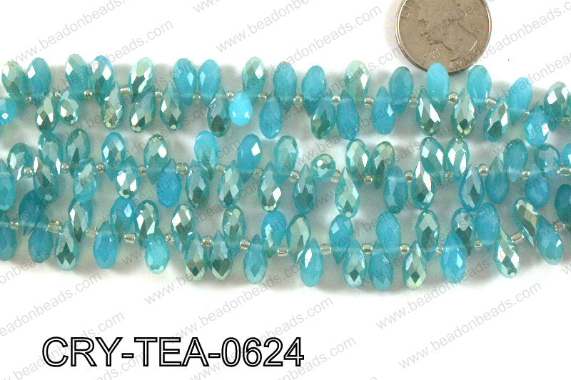 Top drilled teardrop crystals 6x12mm CRY-TEA-0624