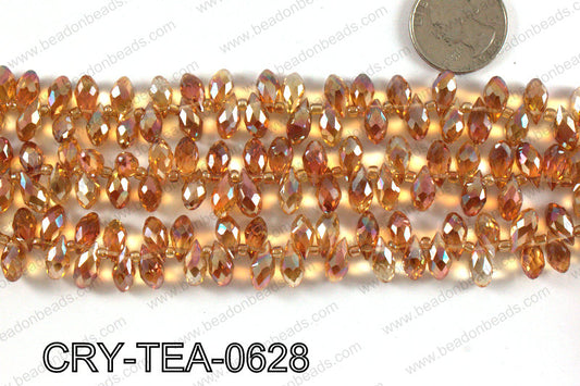 Top drilled teardrop crystals 6x12mm CRY-TEA-0628