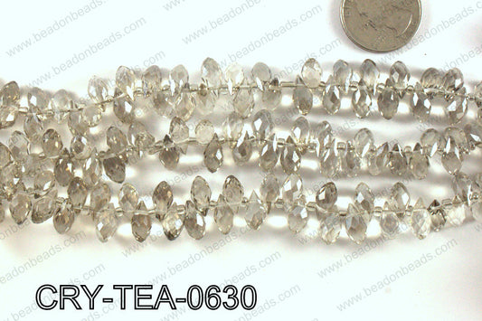 Top drilled teardrop crystals 6x12mm CRY-TEA-0630