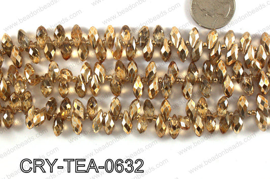 Top drilled teardrop crystals 6x12mm CRY-TEA-0632