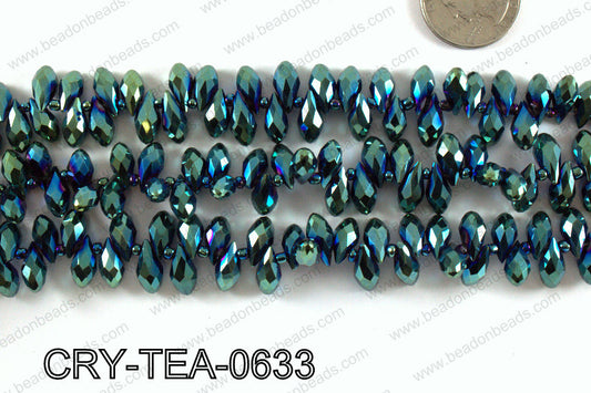 Top drilled teardrop crystals 6x12mm CRY-TEA-0633