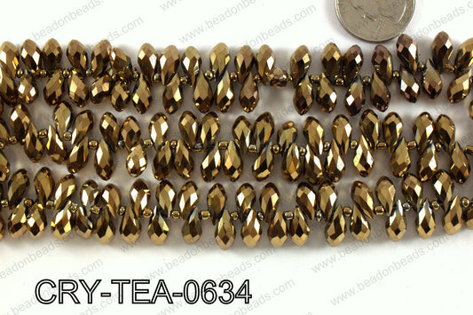 Top drilled teardrop crystals 6x12mm CRY-TEA-0634
