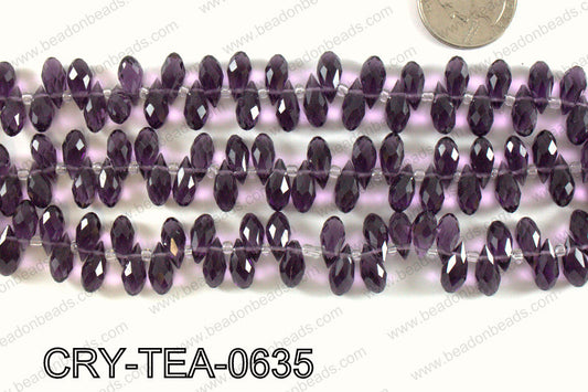Top drilled teardrop crystals 6x12mm CRY-TEA-0635