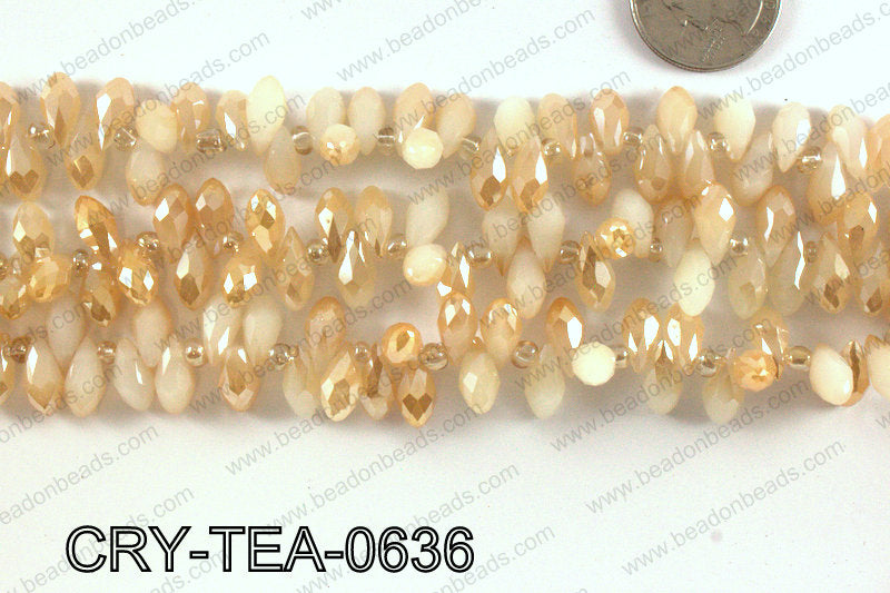 Top drilled teardrop crystals 6x12mm CRY-TEA-0636