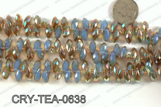 Top drilled teardrop crystals 6x12mm CRY-TEA-0638