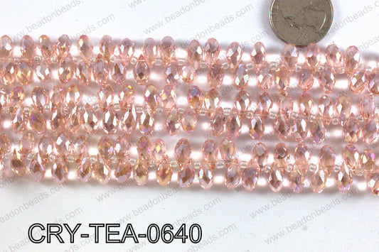 Top drilled teardrop crystals 6x12mm CRY-TEA-0640