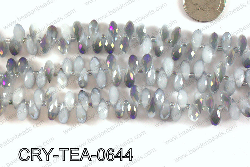 Top drilled teardrop crystals 6x12mm CRY-TEA-0644