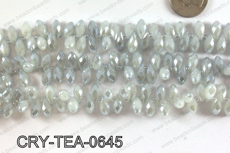 Top drilled teardrop crystals 6x12mm CRY-TEA-0645