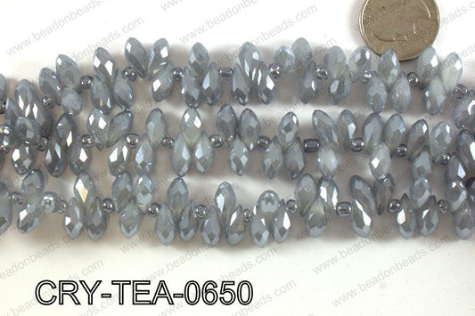 Top drilled teardrop crystals 6x12mm CRY-TEA-0650
