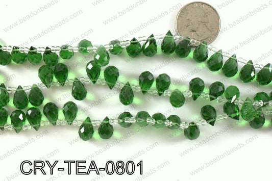 Top drilled teardrop crystals 8x13mm CRY-TEA-0801