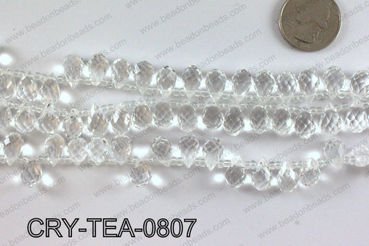 Top drilled teardrop crystals 8x13mm CRY-TEA-0807
