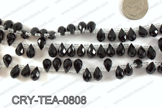 Top drilled teardrop crystals 8x13mm CRY-TEA-0808