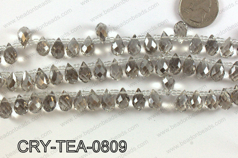 Top drilled teardrop crystals 8x13mm CRY-TEA-0809
