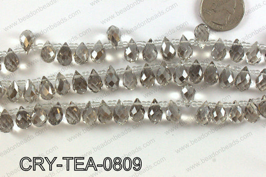 Top drilled teardrop crystals 8x13mm CRY-TEA-0809