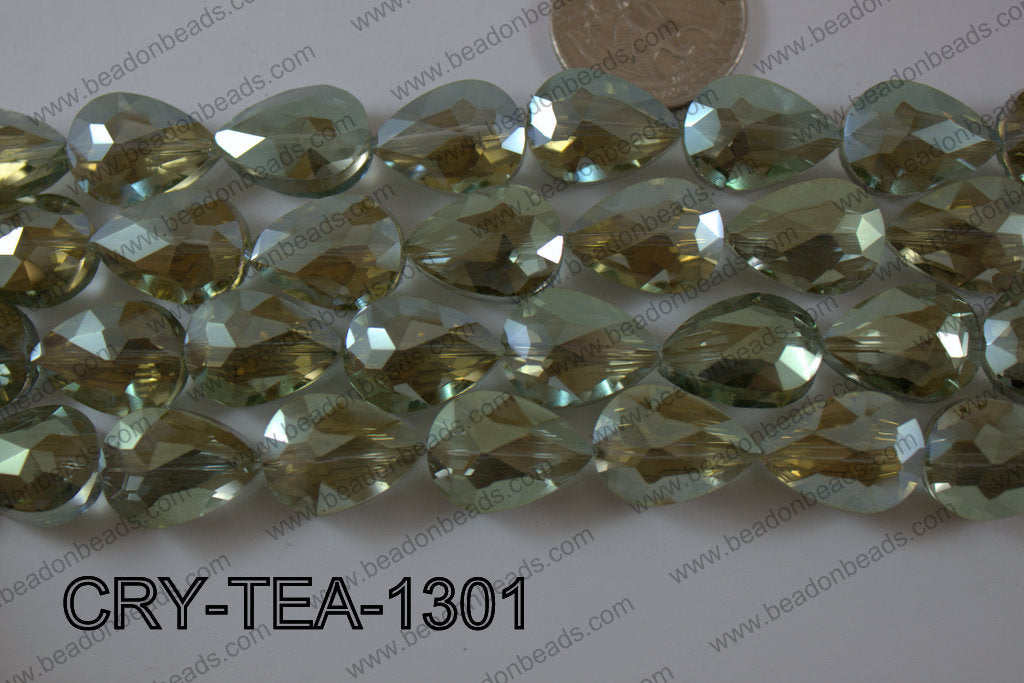 Angelic Crystal Teardrop Flat 13x18mm CRY-TEA-1301