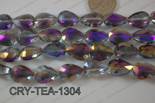 Angelic Crystal Teardrop Flat 13x18mm CRY-TEA-1304
