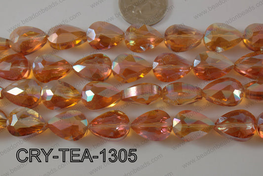 Angelic Crystal Teardrop Flat 13x18mm CRY-TEA-1305