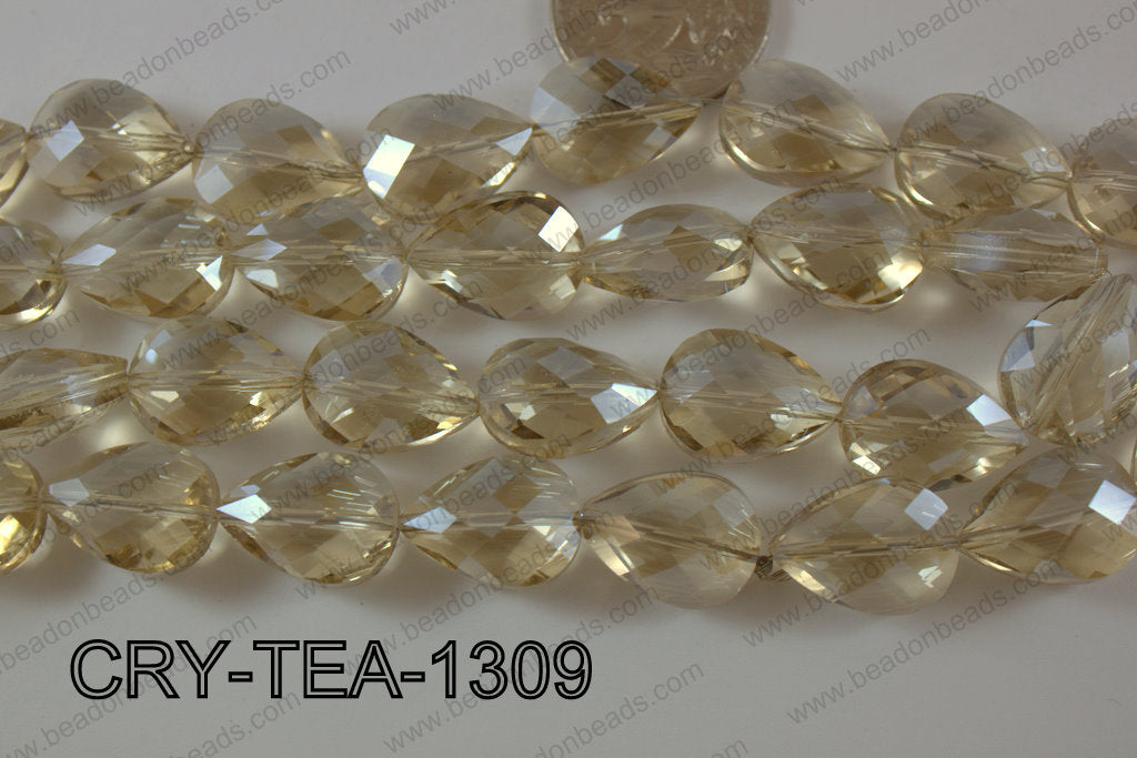 Angelic Crystal Teardrop Flat 13x18mm CRY-TEA-1309